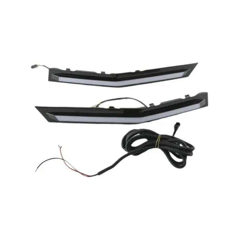 

Светодиодные дневные ходовые огни (ДХО) для Toyota Camry 2024-2025: передние грилевые фонари с последовательным янтарным сигналом поворота - A02G