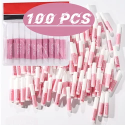 100Pcs Pack Nails Repair Glue for Acrylic Press On Nail Tips Adhesive Super Bond for DIY Nail Art LONG LASTING Adhesive Bond