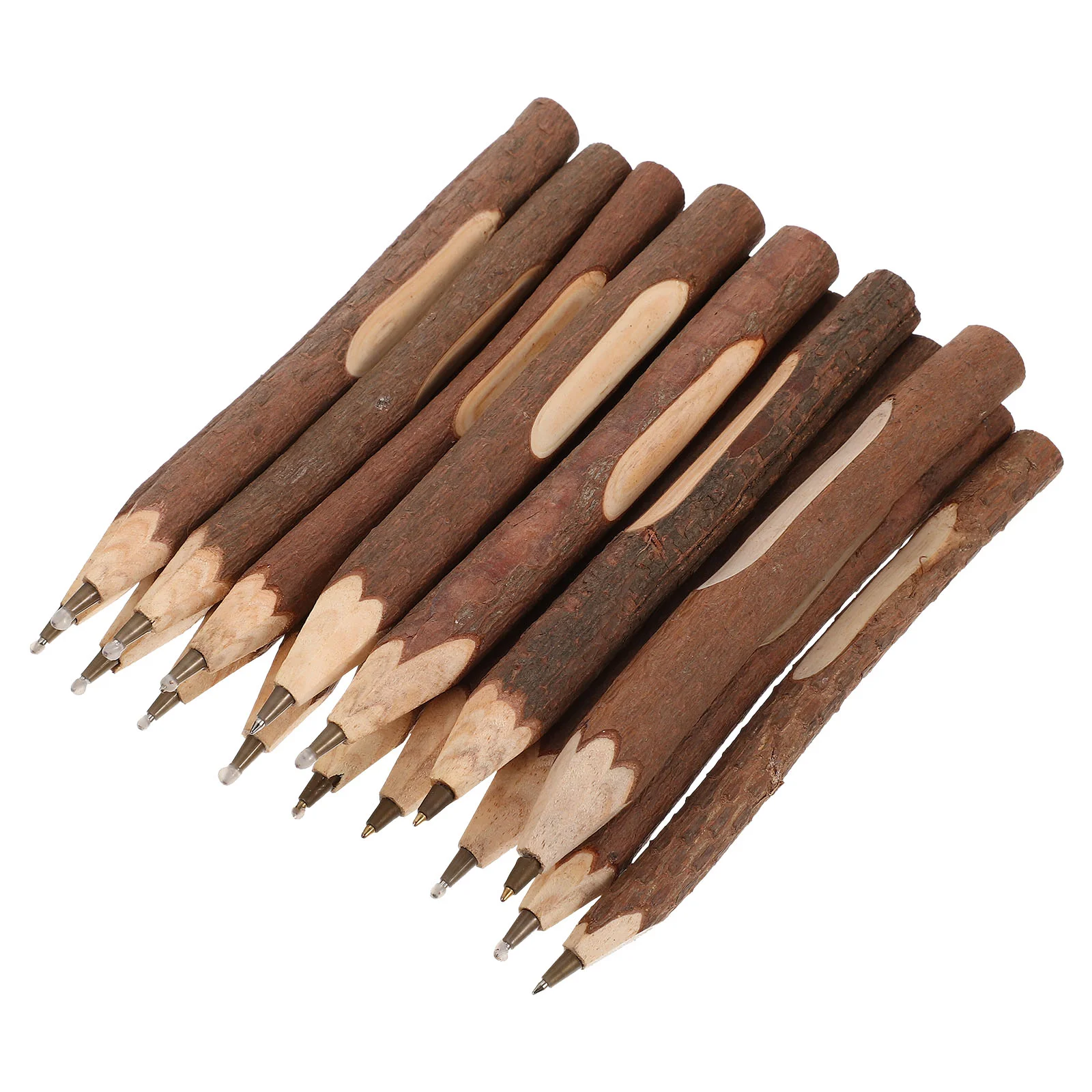 16 Pcs Twig Ballpoint Pen Convenient Writing Gift Pens Wooden Multi-function Office Black