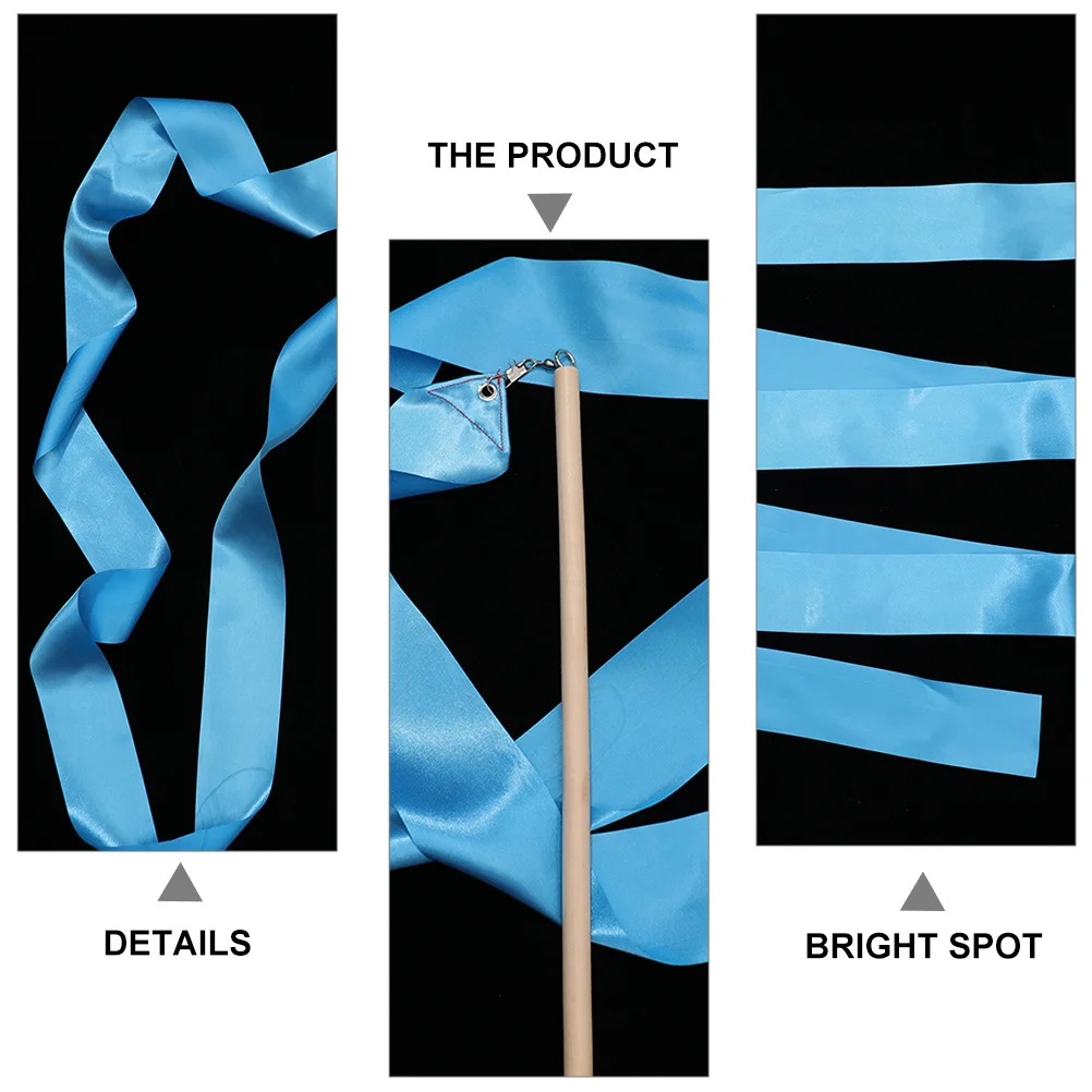 

4Pcs Gymnastics Ribbons Colorful Dancing Ribbons for Performance Rhythmic Dance Streamers Rhythmic Ribbon