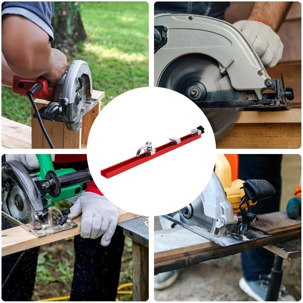 AaCutting Machine Base PlateRulerFixing Adjusting Portable Base Accessories Circular Saw Guide For Cutting Tools ﻿