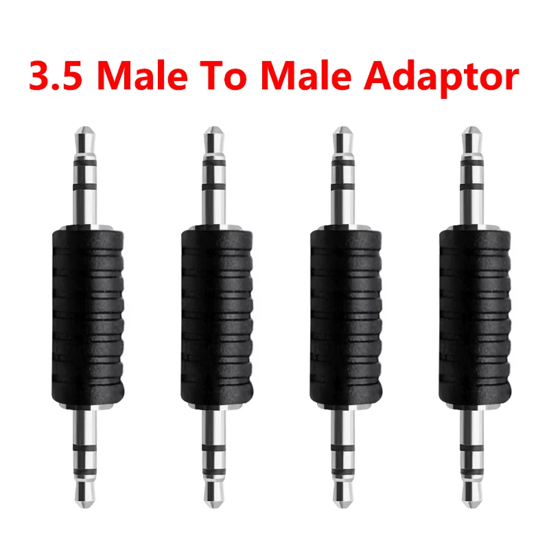 

3 Pole 3.5mm Audio Cable Jack Adapter Male to Male Stereo Aux Plug Straight Converter for MP3 MP4 Earphone Connector