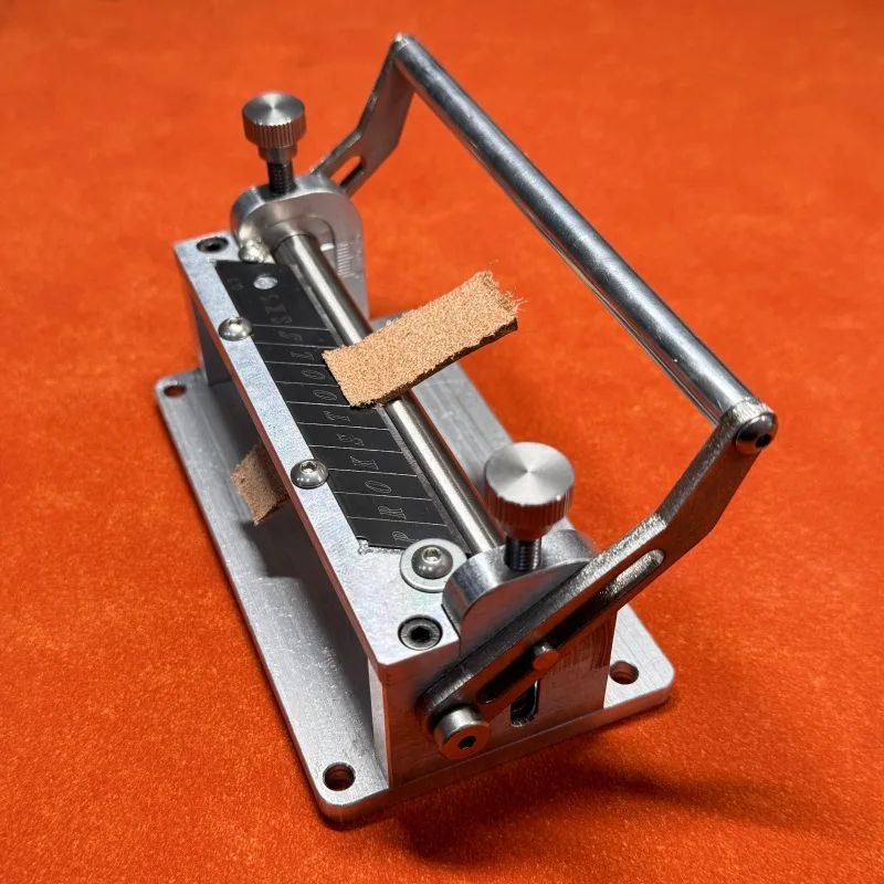 Máquina manual de desbaste de couro, pá de couro, faca fina, macia e dura, cavalo, quadril, cinto curtido vegetal, corte uniforme