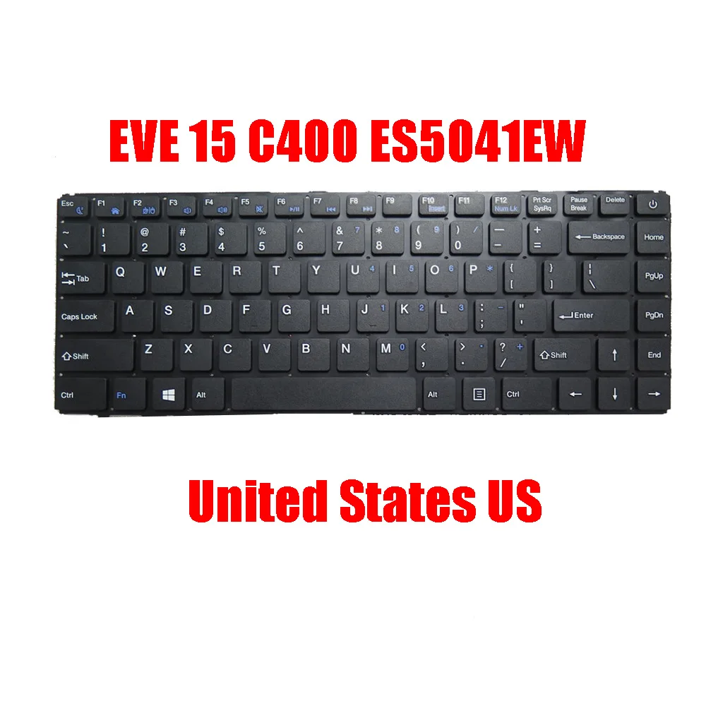 Laptop Keyboard For DIGMA EVE 15 C400 ES5041EW C423 ES5069EW Black without Frame United States US