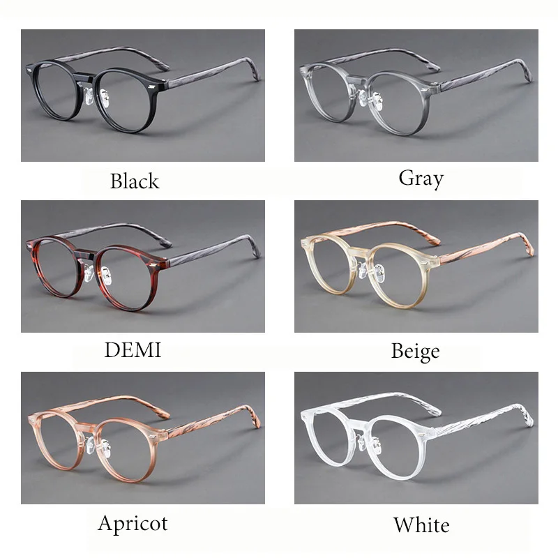 نظارات قراءة مضادة للضوء الأزرق للنساء، نظارات بإطار دائري أنيق، نظارات كلاسيكية خفيفة لقصر النظر الشيخوخي للرجال