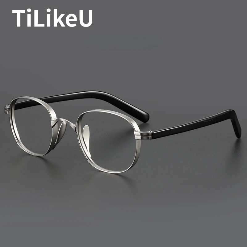 

Luxury Titanium Alloy Optical Glasses Frames Women Retro Oval Myopia Prescription Eyeglasses Handmade Spectacle Frame Men Gafas