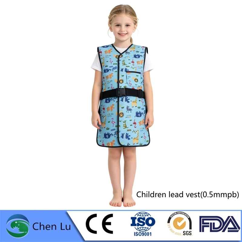 0.5mmPb Children lead long vest X-Ray Gamma Ray Nuclear Radiation Protection Kids Lead Apron