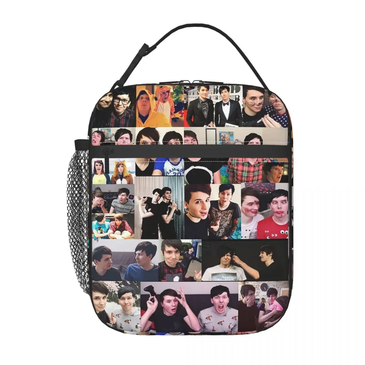 

Дэн и Фил! Термосумка для обедов для женщин и детей, портативный контейнер для еды, термосумка-тоут