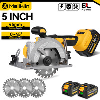 MELLWIN 5Inch 125MM Brushless Electric Circular Saw Handheld Multifunctional Wood Metal Cutter Power Tool For 21V 18V Battery