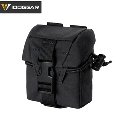 IDOGEAR 전술 프라그 파우치, MOLLE 다기능 도구 파우치, 벨트 보관 파우치, 야외 사냥 액세서리 35118