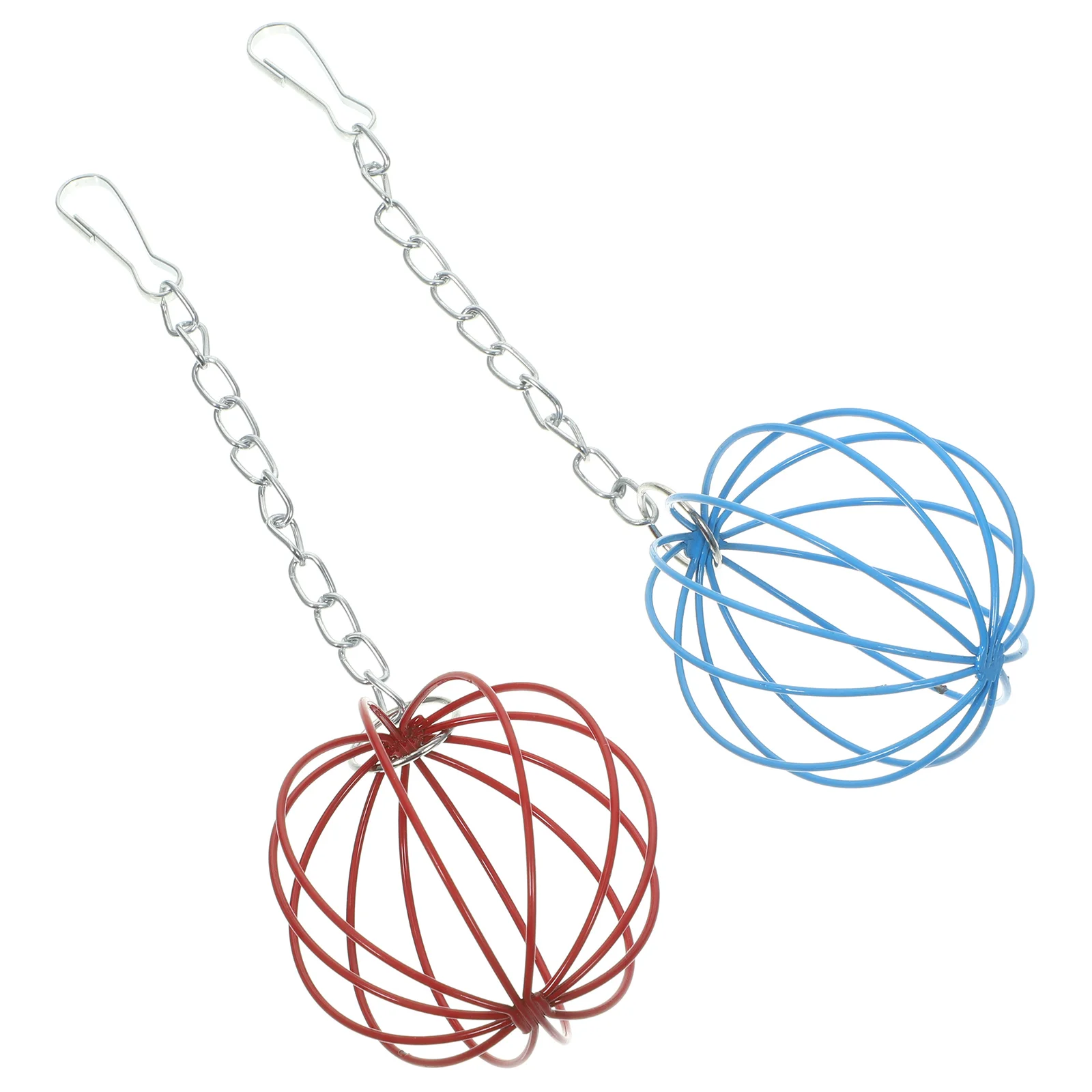 

2 Pcs Hanging Feeding Ball Rabbit Container Feeder Bunny Balls Grass Holder Feeders Pet