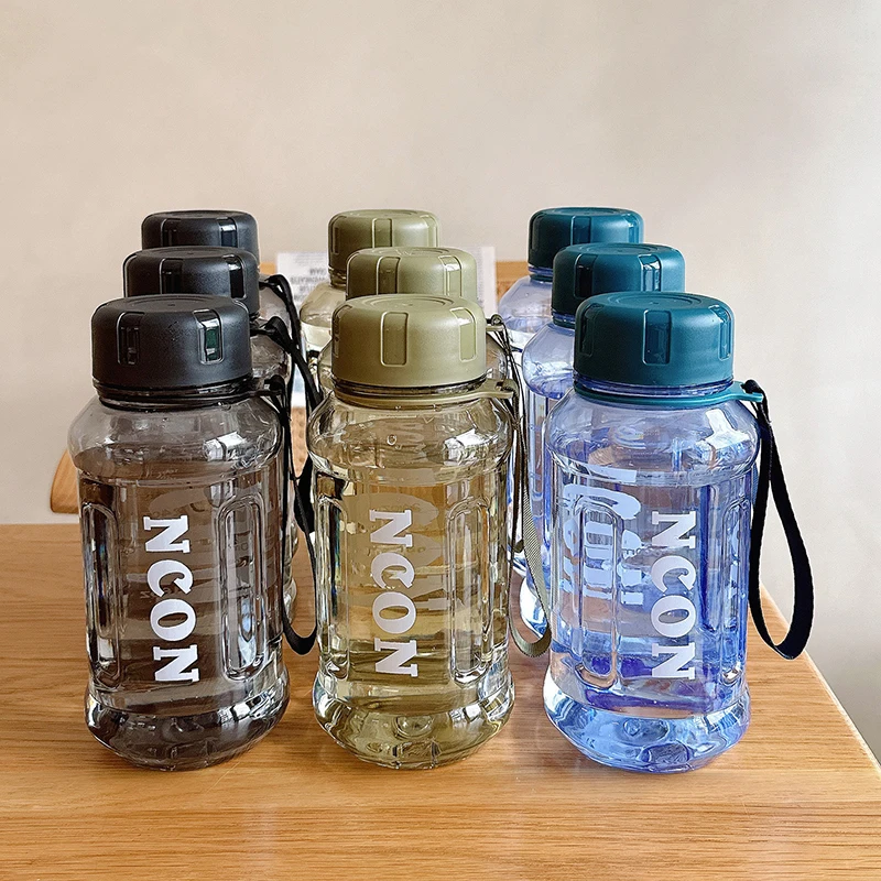 850/1000/1300ml Large Capacity Water Bottle Gym Fitness Drinking Bottle Outdoor Camping Climbing Hiking Sports Fashion Kettle