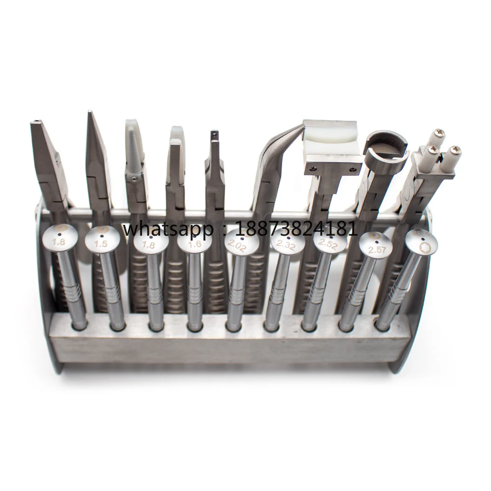 Eyeglass Repair Tool Kit - Professional Adjustment Tools, Set, Screwdriver & Storage Rack for Glasses Frame  fast shipping
