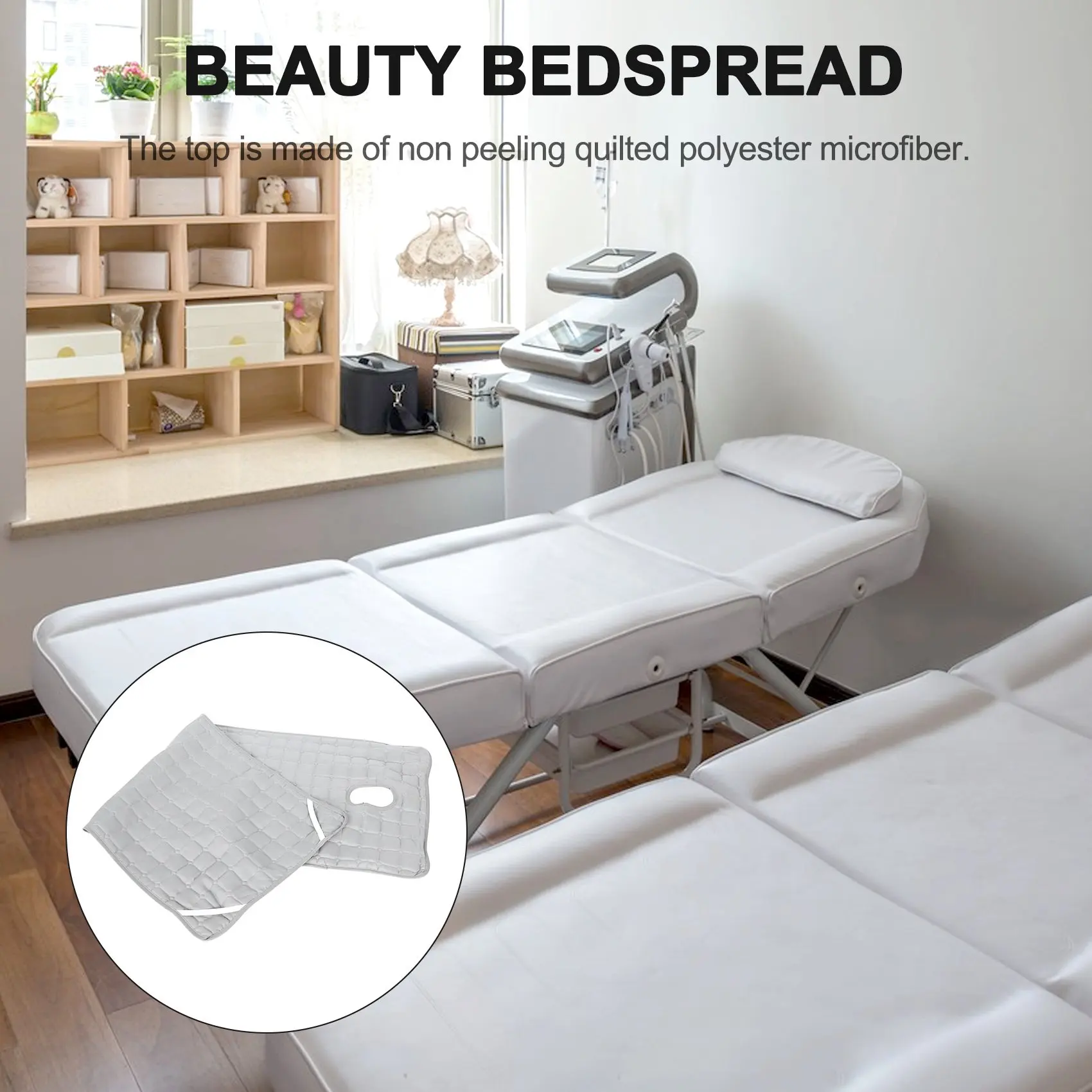 Mattress Cover For Massage Table Bed With Hole, Beauty Salon Pad, Non-Slip Cushion 185X70cm Bed Pad Thickness 2Mm Eco-Friendly