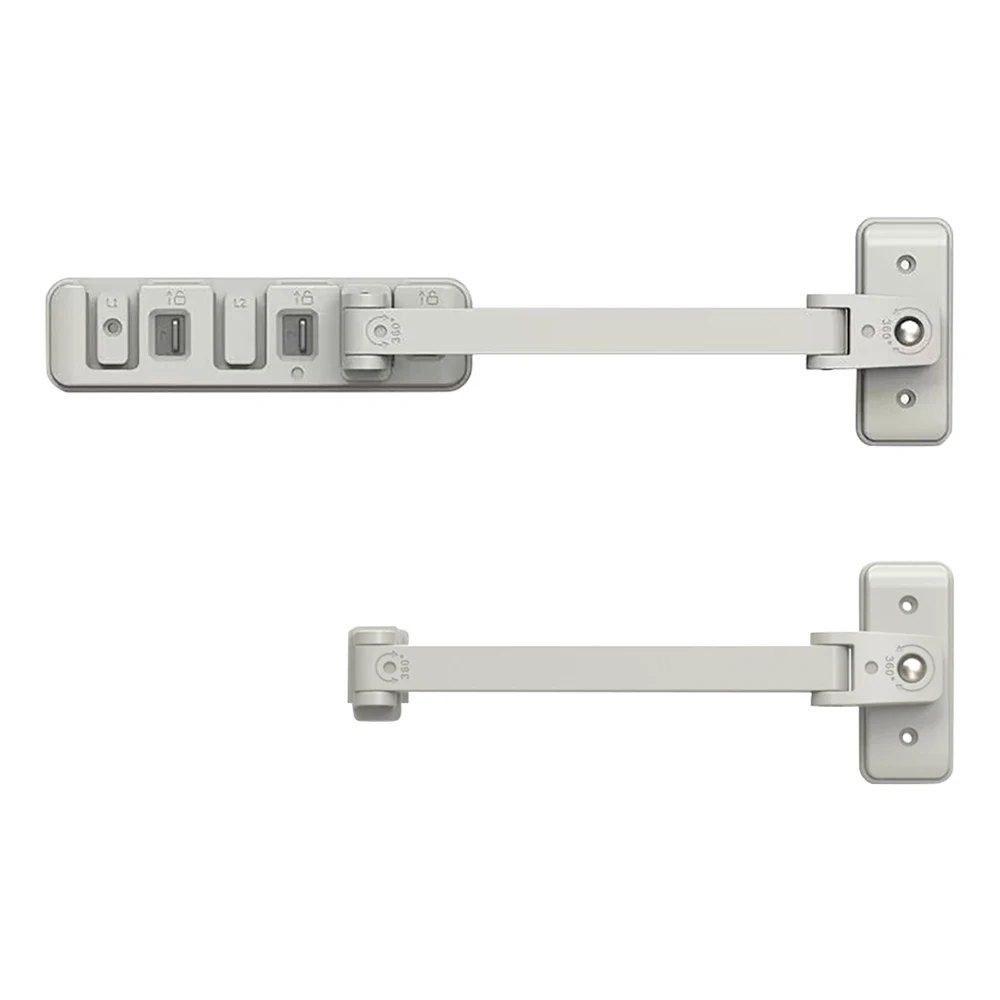 Multifunction Window Safety Lock Home Baby Security Protection Anti-Open Fall Adjustable Window Buckle Sliding Door Limit Holder