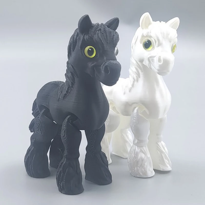 3D Horse Ariculated Crystal Horse 3D Printed Horse Flexible  Toy For Festival Home Decoration Executive Desk Decorations - Image 4