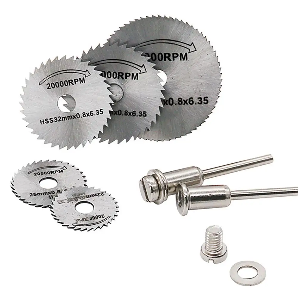 

Mini HSS Circular Saw Blades Wood Aluminum Cutting Disc Dremel Accessories Discs Drill Mandrel Rotary Tool