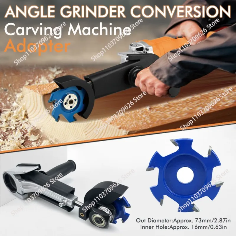 M10 M14 Slotted Sculpture Angle Grinding Converter, Woodworking Tools Angle Grinding Converter Engraving Machine