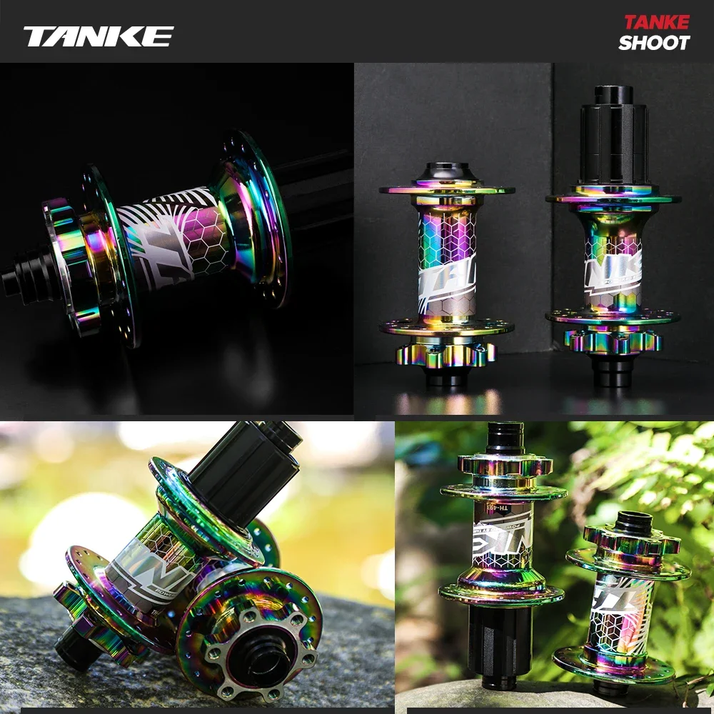 TANKE MTB Hub 120 انقر تحمل محور الجبهة الخلفية 32 ثقوب مكبح قرصي دراجة محاور الإفراج السريع 6 Pawl محور الشتاء الوافدين الجدد