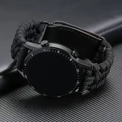 20mm 22mm Outdoor Survival Bracelet for Samsung Galaxy Watch 4 5 pro Strap 45mm 44mm 40mm Rope Band Watch 4 Classic 46mm Correa