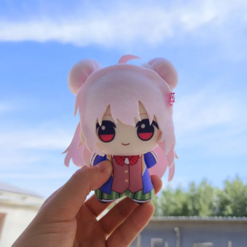 New Anime Happy Sugar Life Plush Pendant Cute 10cm Satou Matsuzaka Peripheral Dolls Cute Cotton Doll Mini Nunu Printed Keychain