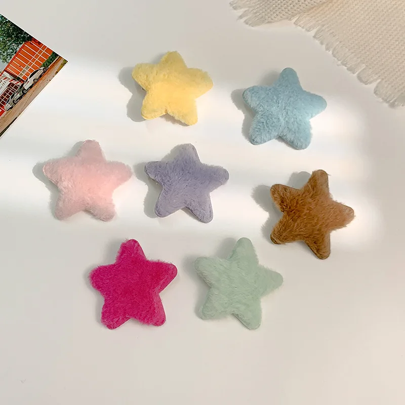 

Dopamine Candy Colour Star Hair Clip Women's Bangs Broken Hair Side Clip Fashion Simple Cute Daily Winter Hair Accessories