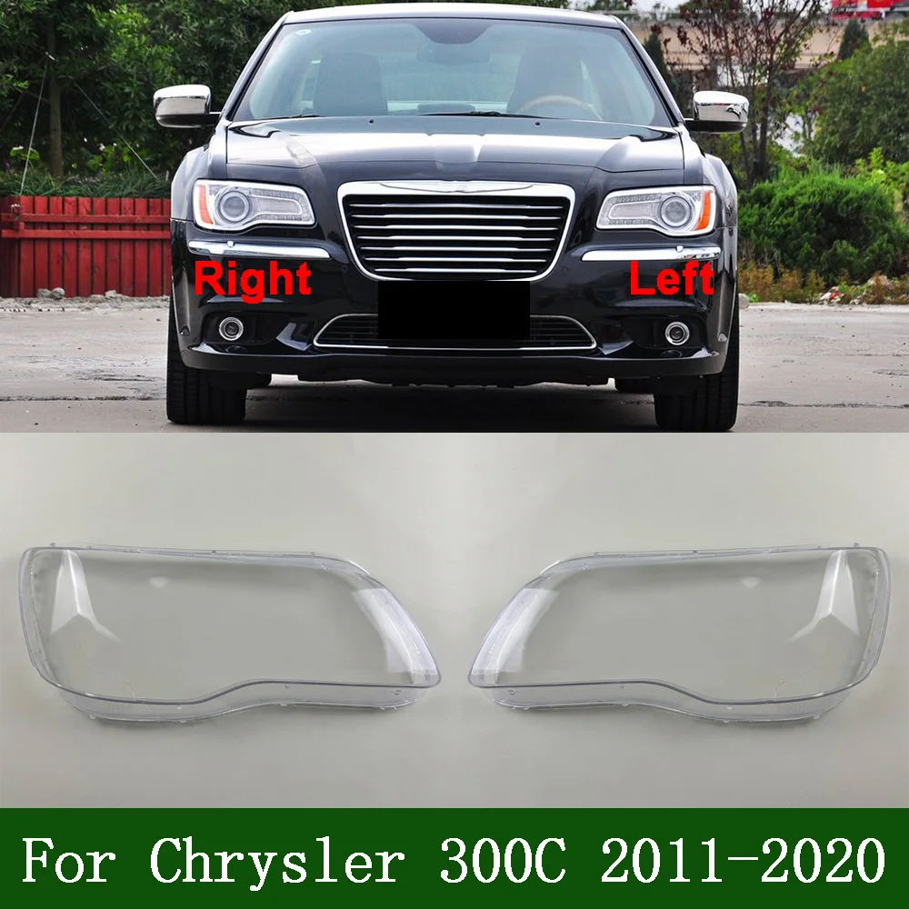 For Chrysler 300C 2011-2020 Front Headlamp Cover Transparent Mask Lamp Shade Headlight Shell Lens Replace The Original Lampshade