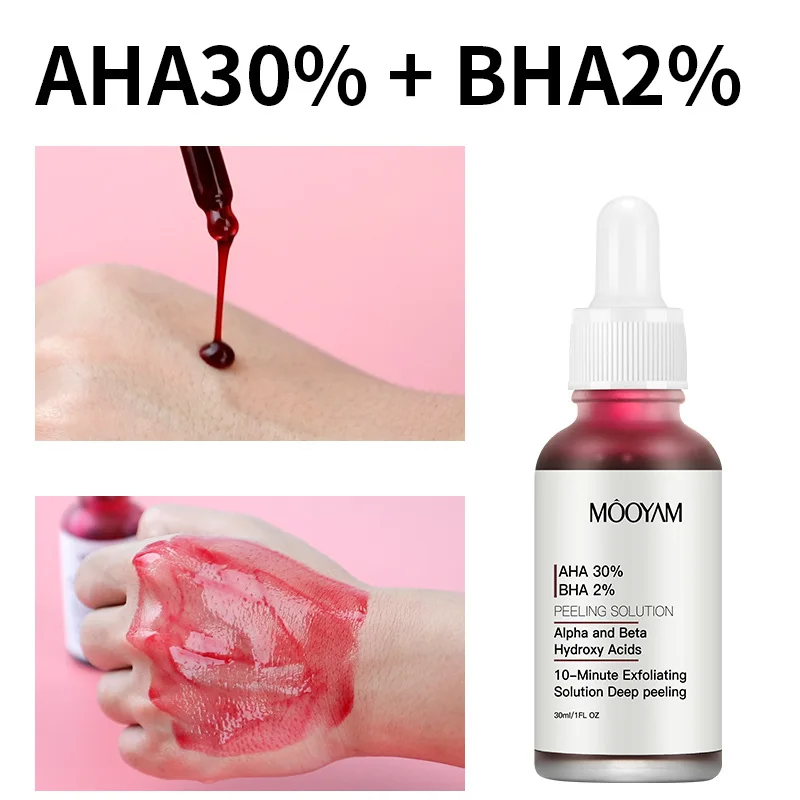 AHA BHA Dual Acid Facial Serum Gentle Exfoliating Essence for Pore Refining & Skin Smoothing Care