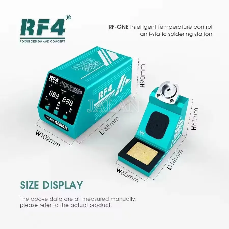 

RF4 RF-ONE Soldering Station with T12 Handle Iron Tips Mobile Phone Motherboard PCB IC SMD BGA Soldering Repair
