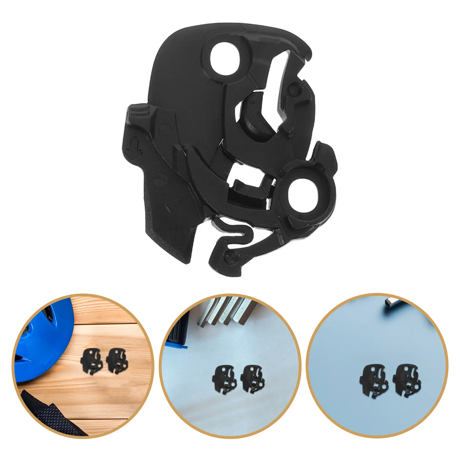 

2pcs Visor Base Set For Motorcycle Compatible With 3/4 Models -Ram Shield Replacement Accessory Mechanism Plate
