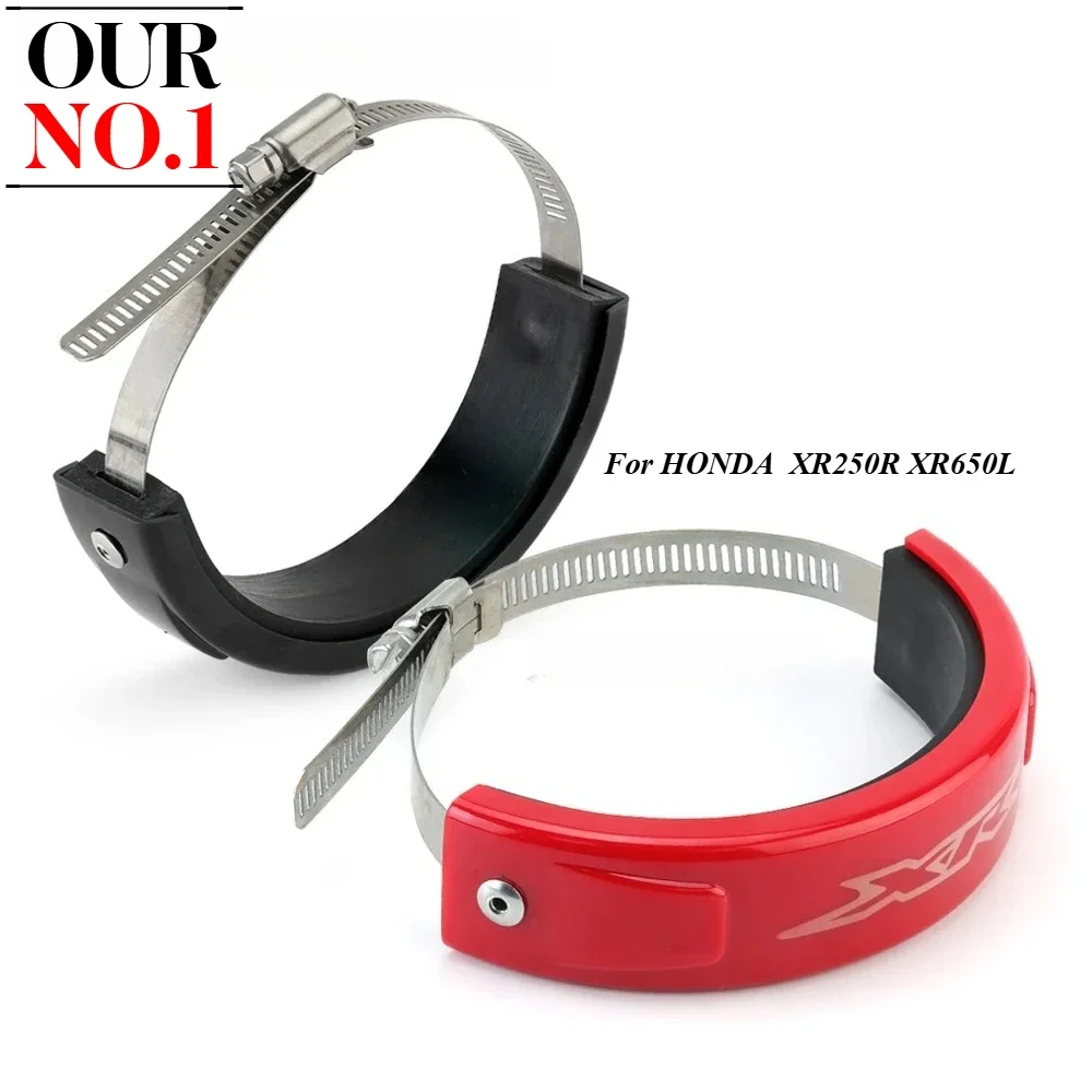 XR Motorcycle Exhaust Protector For HONDA XR125L XR150L XR230 XR250R XR400R XR600R XR650L Exhaust Pipe Fixing Cover Heat Shield