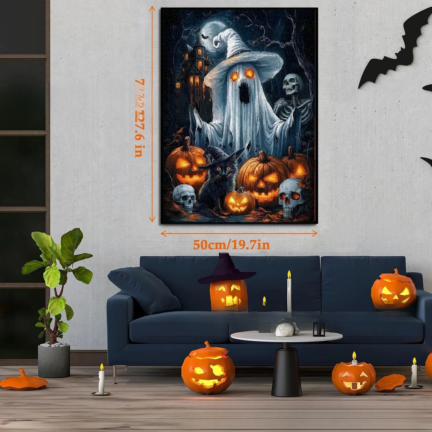 

Счастливый Хэллоуин, готический праздник, украшение с призраком, для взрослых, семейные встречи, интерактивная декомпрессия, креативные подарки для детей