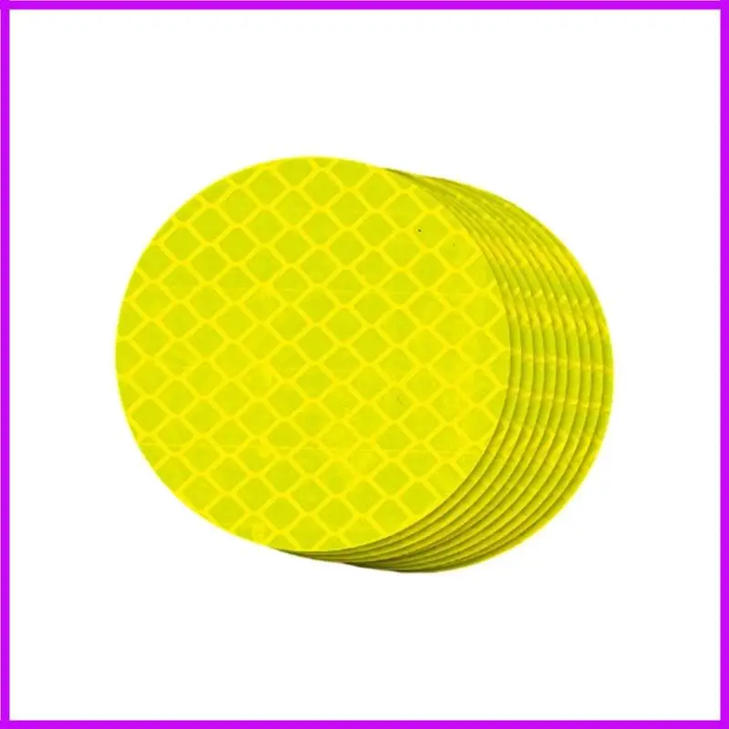 10pcs Car Bumper Reflective Stickers heart/round/square Car Reflective Sticker Reflective Warning Safety Tape