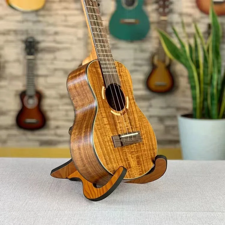 

Musical Instrument Floor Holder Wooden Ukulele Stand for Violin Ukelele, Small Guitar Display Stand