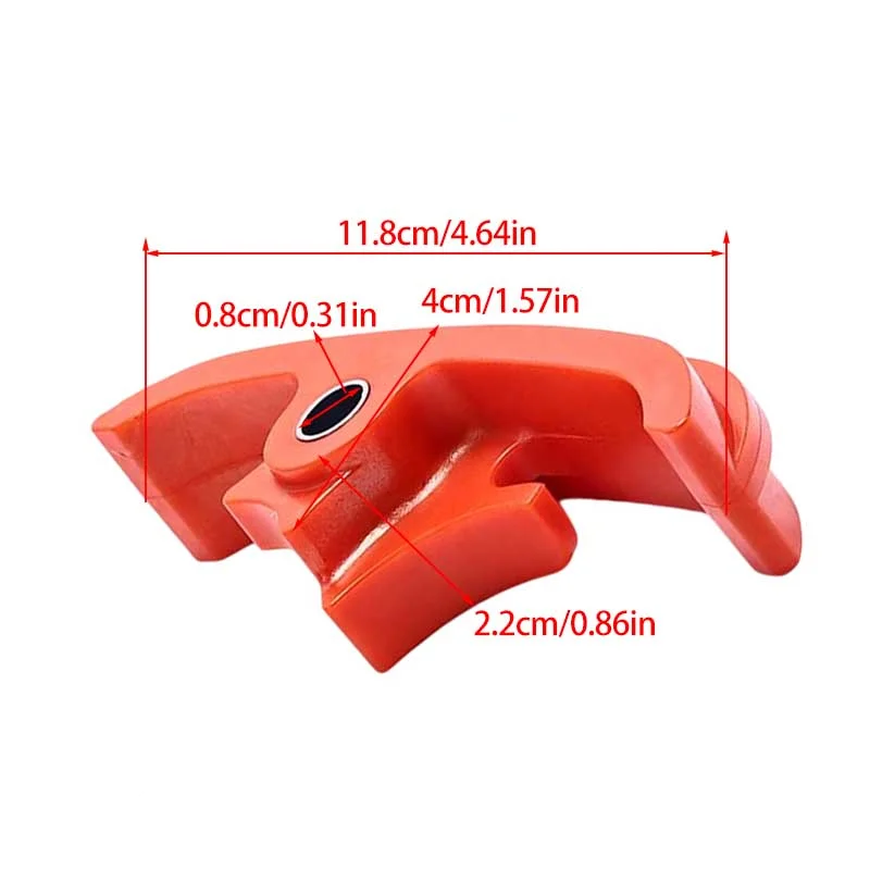 Off-road vehicle orange chain guide slider flat fork rubber block fits fork screw fixing