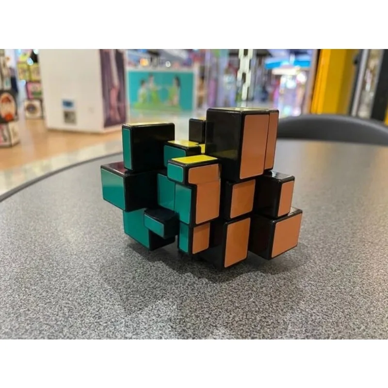 Calvin's puzzle 3x3 cubo espelho de terror 3x3x3 cubo corpo preto com diy adesivos de 6 cores fundido revestido cubo mágico brinquedos engraçados