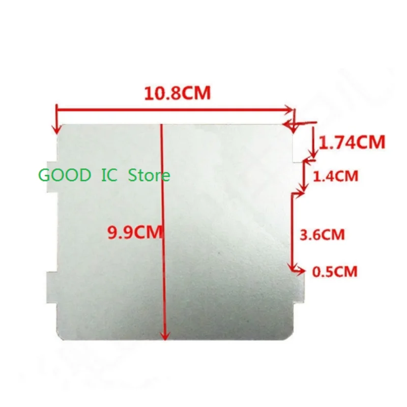 5 قطعة صفائح الميكا 150X120 مللي متر = 15x12 سنتيمتر 116X46 103X60.1 مللي متر 108X99 مللي متر 10.5X6.5 سنتيمتر ملحقات فرن الميكروويف لوح الميكا ، مقاوم للبقع الزيتية