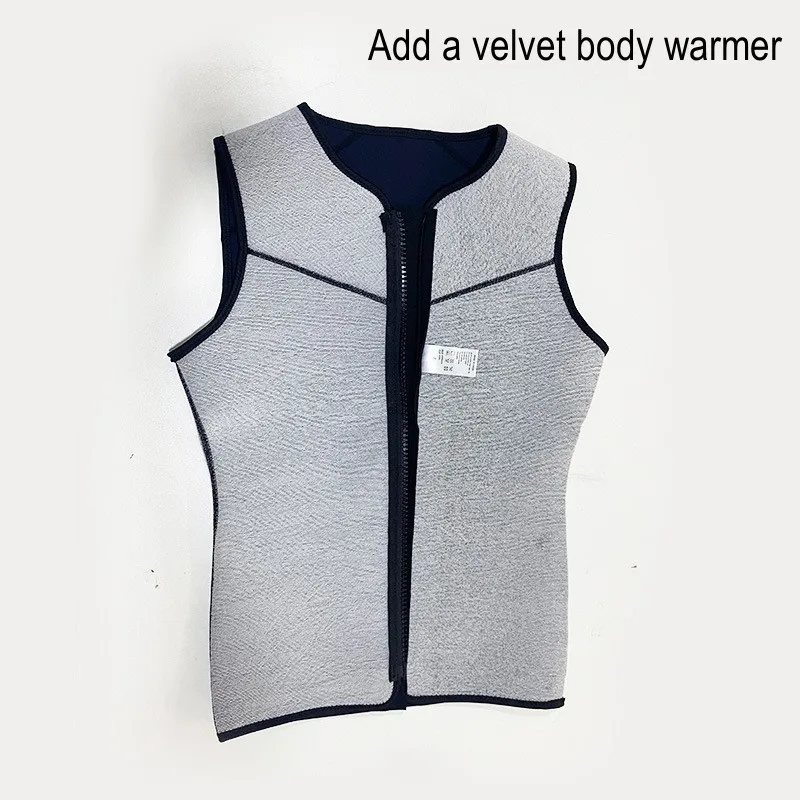 4MM Neoprene Keep Warm Scuba Free Diving Vest Water Sport Surfing Snorkeling SwimWear Front Zipper Spearfishing WetSuit Vests