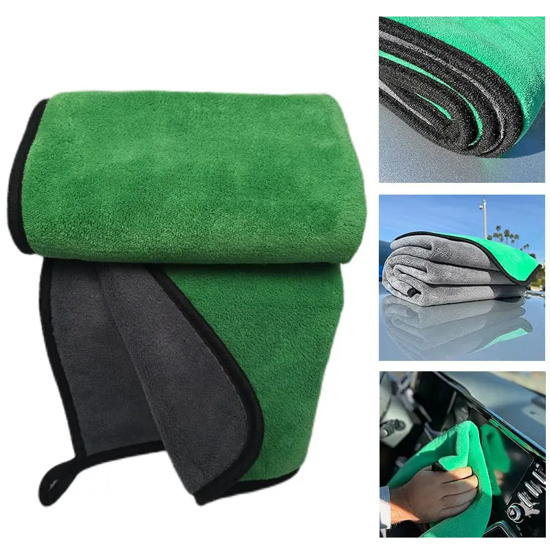 Car Wash Microfiber Towels Thicken Car Cleaning Cloth Drying Towel Double Layer Clean Rags Auto Detailing Towel