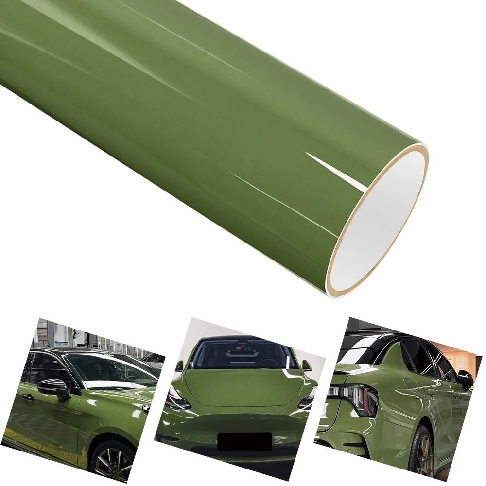 

Car PET Crystal Moss Green Vinyl Film With Air Release Technology Motorcycle Auto Decal Sticker Car Body Decoration Accessories