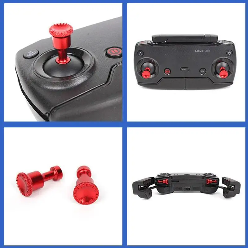 VOLODYMYR 2 قطعة عصا التحكم الإبهام الروك عصا التحكم ل DJI Mavic MINI 1/SE Air Mavic 2 Pro Zoom الطائرة بدون طيار تحكم عن بعد