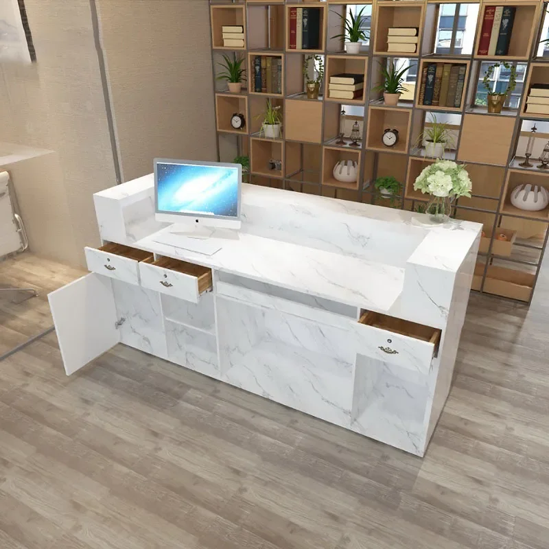 European-style Modern Simple Company Store Beauty Salon Reception Desk