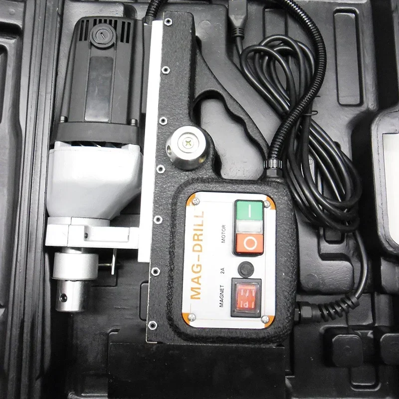 Small Magnetic Drill Press 1200W Electric Bench Drilling Rig Machine For Engineering Steel Structure 120V/60Hz 23