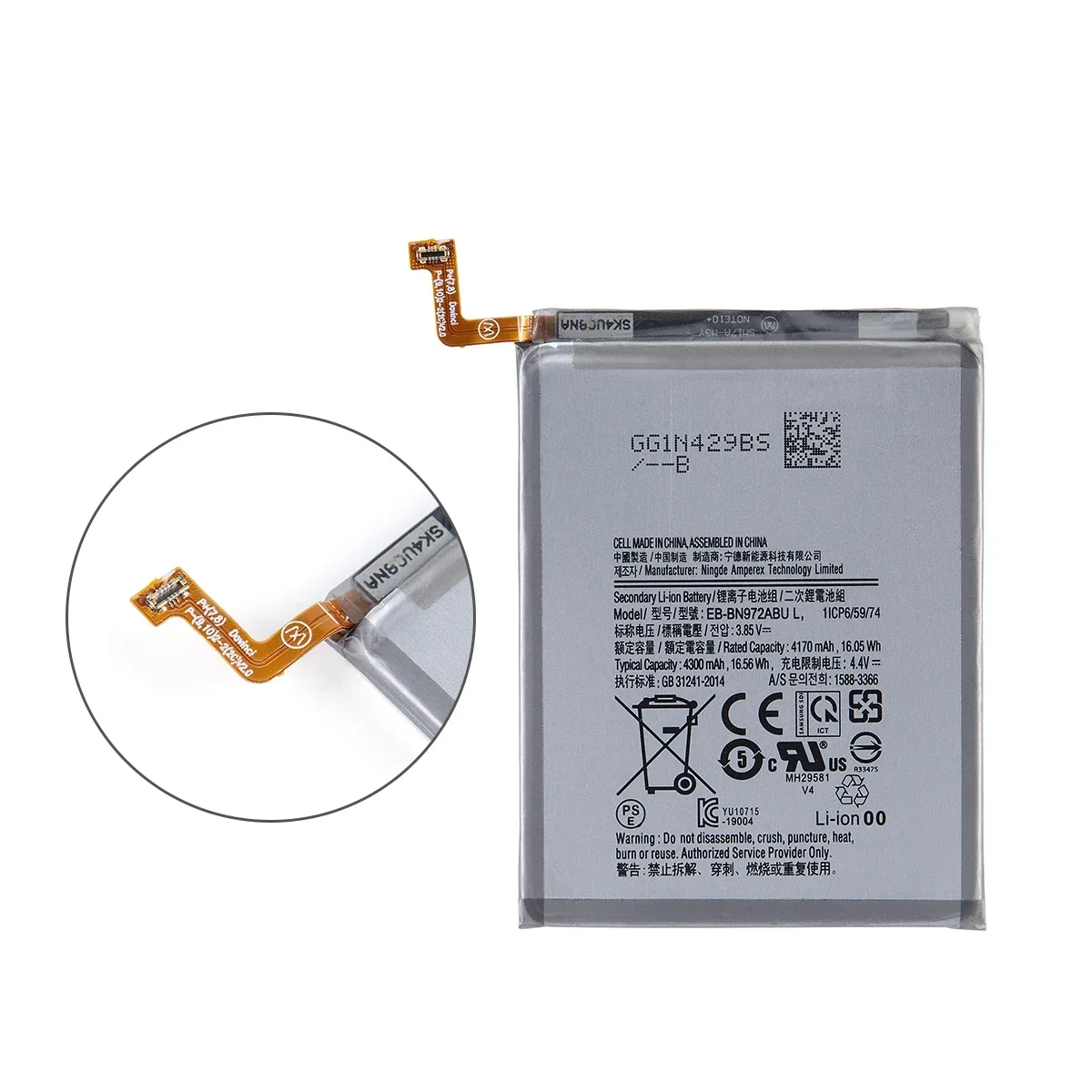 Batería de EB-BN972ABU de 4300mAh para Samsung Galaxy Note 10 + Note 10 Plus, batería de teléfono SM-N975F, herramientas de SM-N975DS, nueva marca