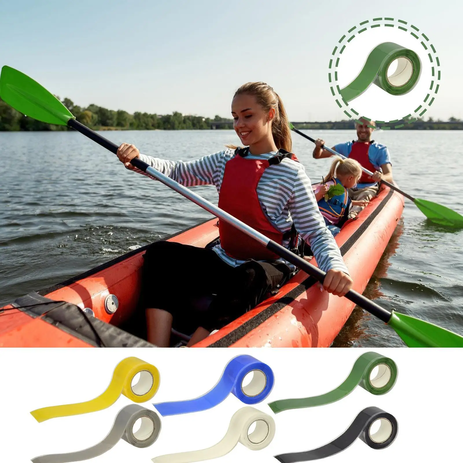 

Self Fusing Silicone Tape Waterproof Insulating Leak Proof High temperature resistant insulating tape ﻿