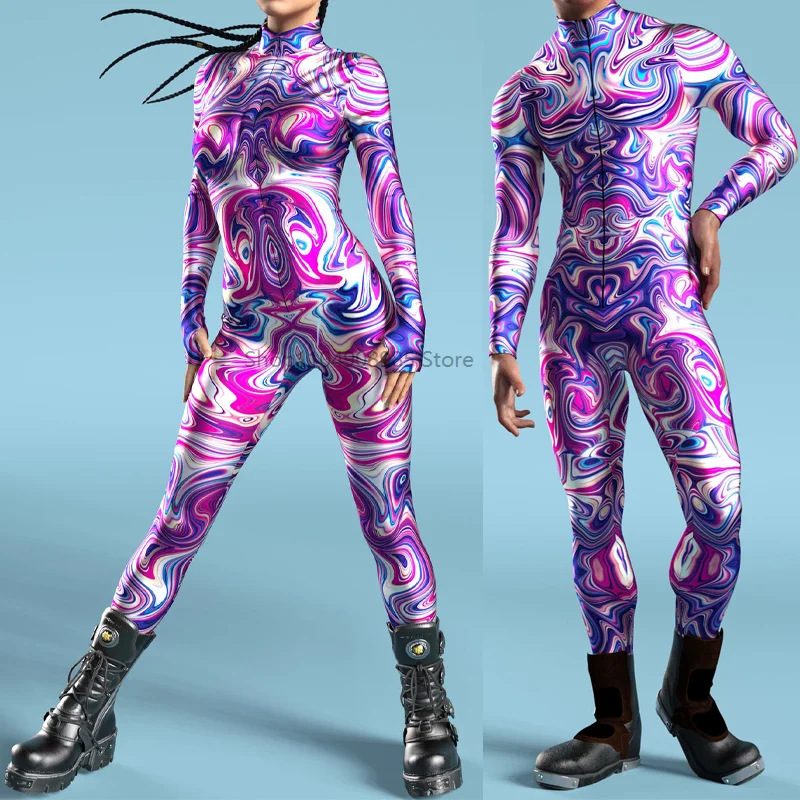 

Wonder Trip Costume 3d Print Catsuit Adult Men Zipper Jumpsuit Zentai Bodysuit Game Party Costume Female Cosplay Outfit 2025