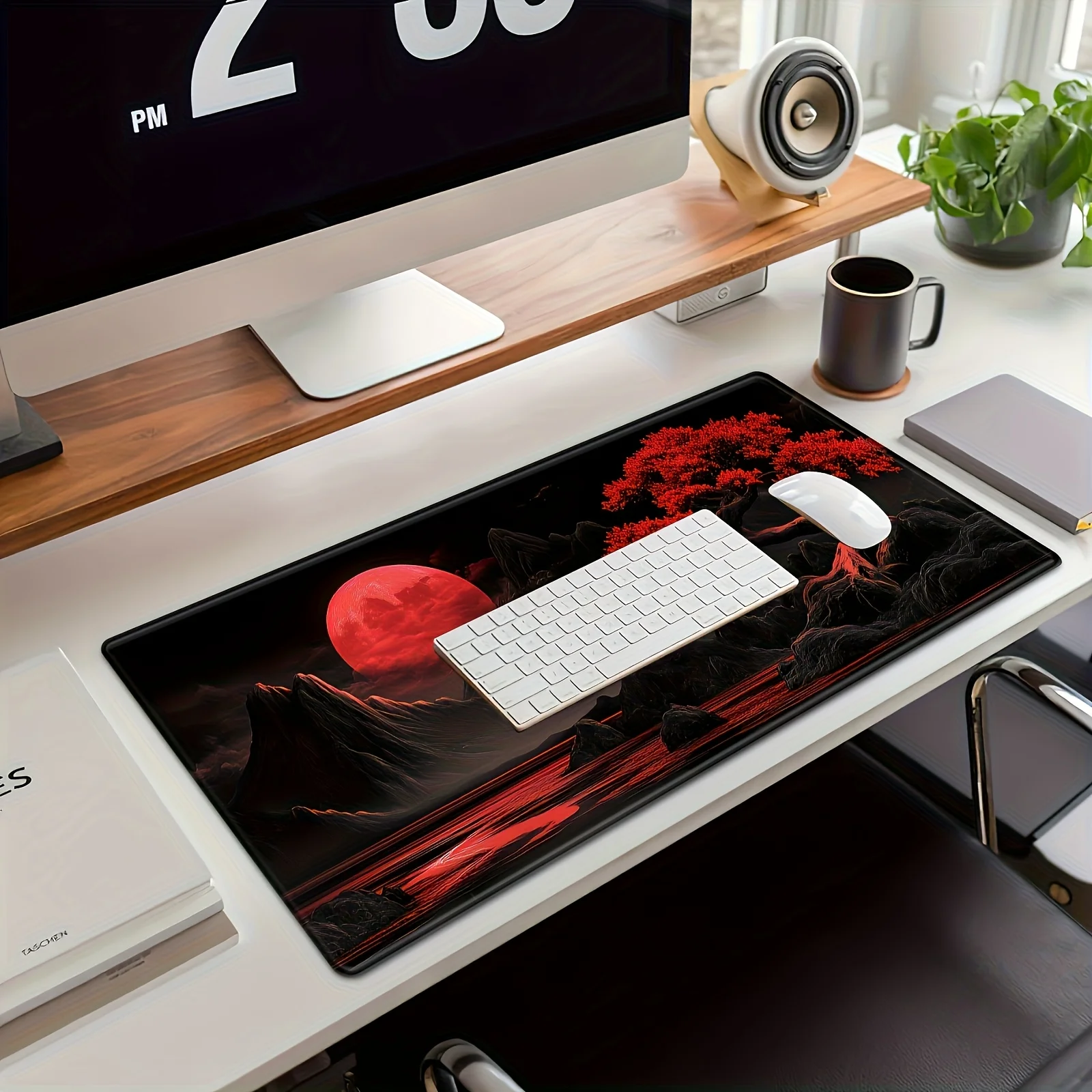 

Japanese-style landscape design Mouse Pad Rubber non-slip base Desk Mat High quality material gaming mat mousepad with lock edge