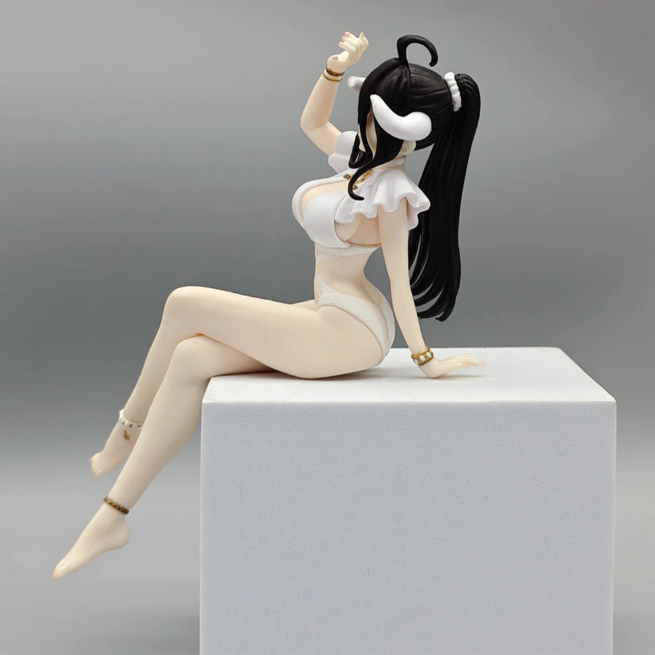 Overlord albedo anime menina figura macarrão rolha albedo maiô figura de ação adulto sexy modelo colecionável boneca brinquedos 16cm