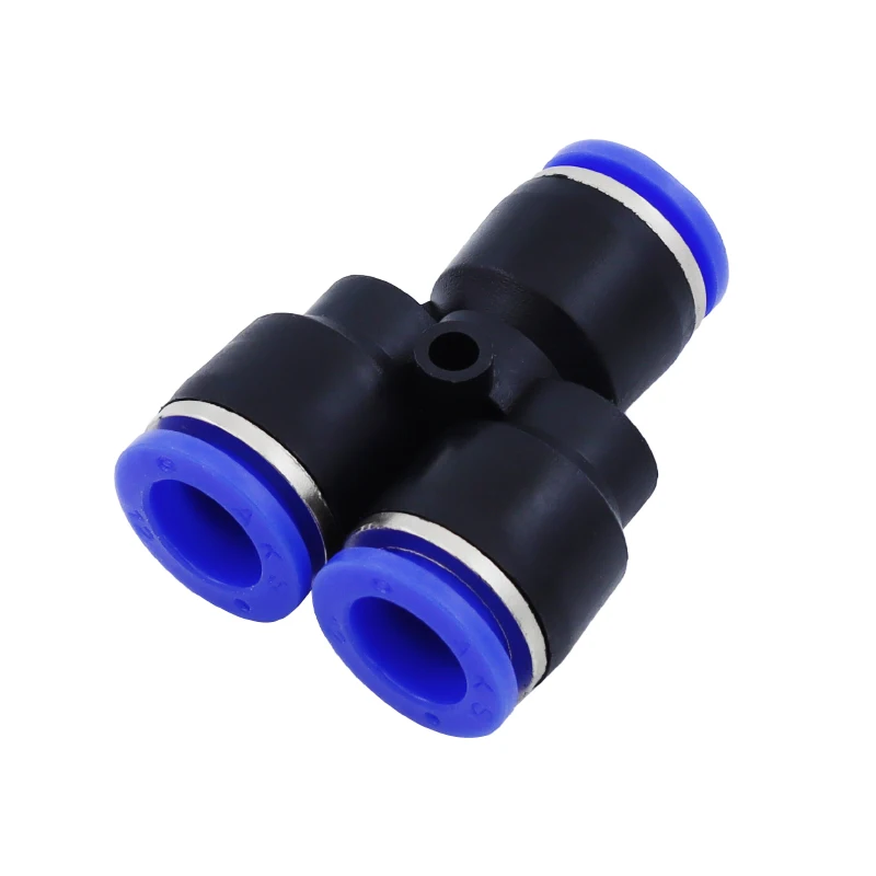 

PY10 Pneumatic 10MM Tube Push in Connector Y Union , PY-10 One Touch Air Quick Fitting PY3/8