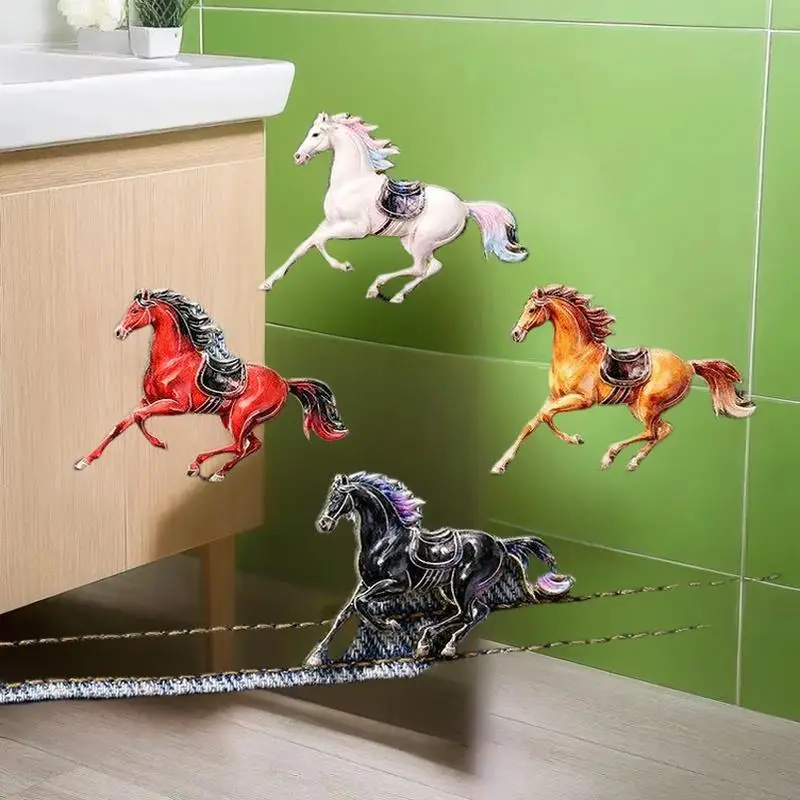 **1Pcs Zodiac Horse Brooches For Women Men Cute Animal Pony Metal Badge Pins Clothing Backpack Accessory Unique Gift